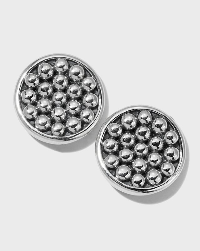 13mm Caviar Button Earrings